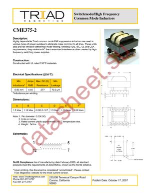 CME375-2 datasheet  